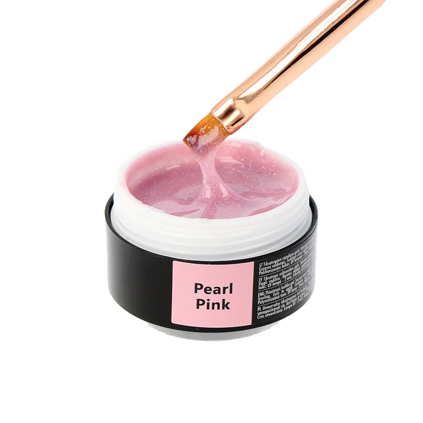 Żel budujący z brokatem „Sincero Salon”, Pearl Pink, 15ml