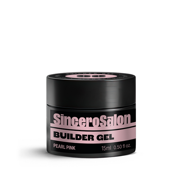Żel budujący z brokatem „Sincero Salon”, Pearl Pink, 15ml