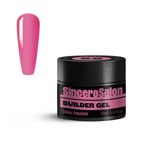 Żel budujący Color "Sincero Salon", Coral Paradise, 15ml