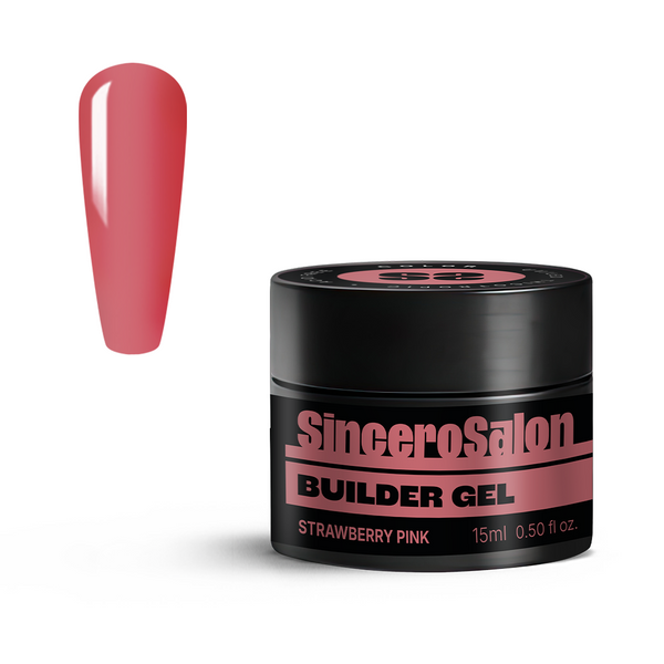 Żel budujący Color "Sincero Salon", Strawberry Pink, 15ml