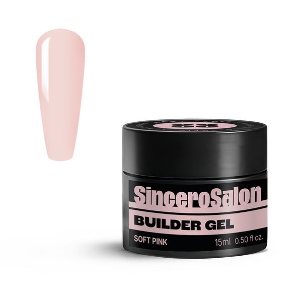Żel budujący Solid "Sincero Salon", Soft Pink, 15ml