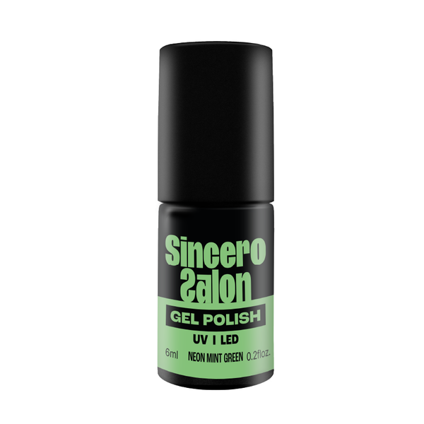 Lakier hybrydowy "Sincero Salon",6 ml, Neon mint green, 4416