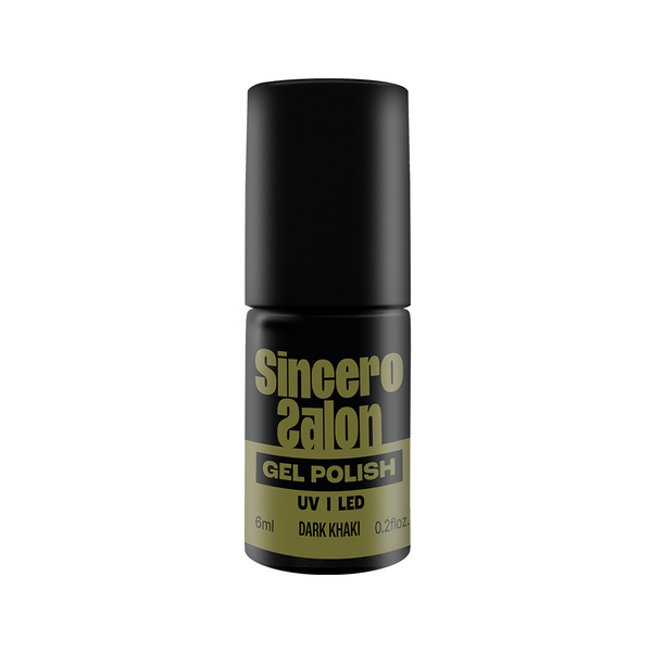 Lakier hybrydowy "Sincero Salon", 6 ml, "Dark khaki", 6281