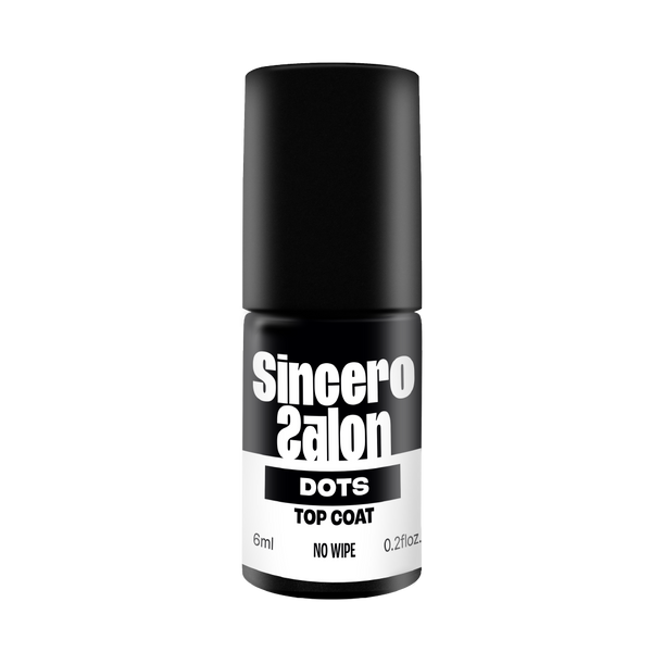 Top Coat No Wipe DOTS  Sincero Salon , 6ml "3 w 1"