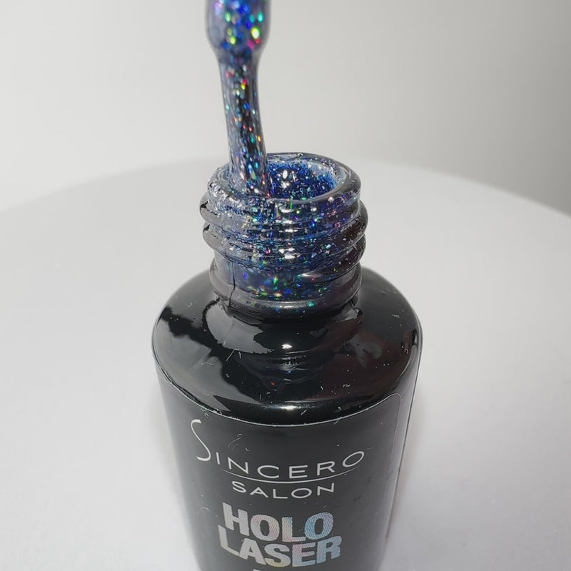 Lakier hybrydowy "Sincero Salon", HOLO Laser, niebieski, 6 ml