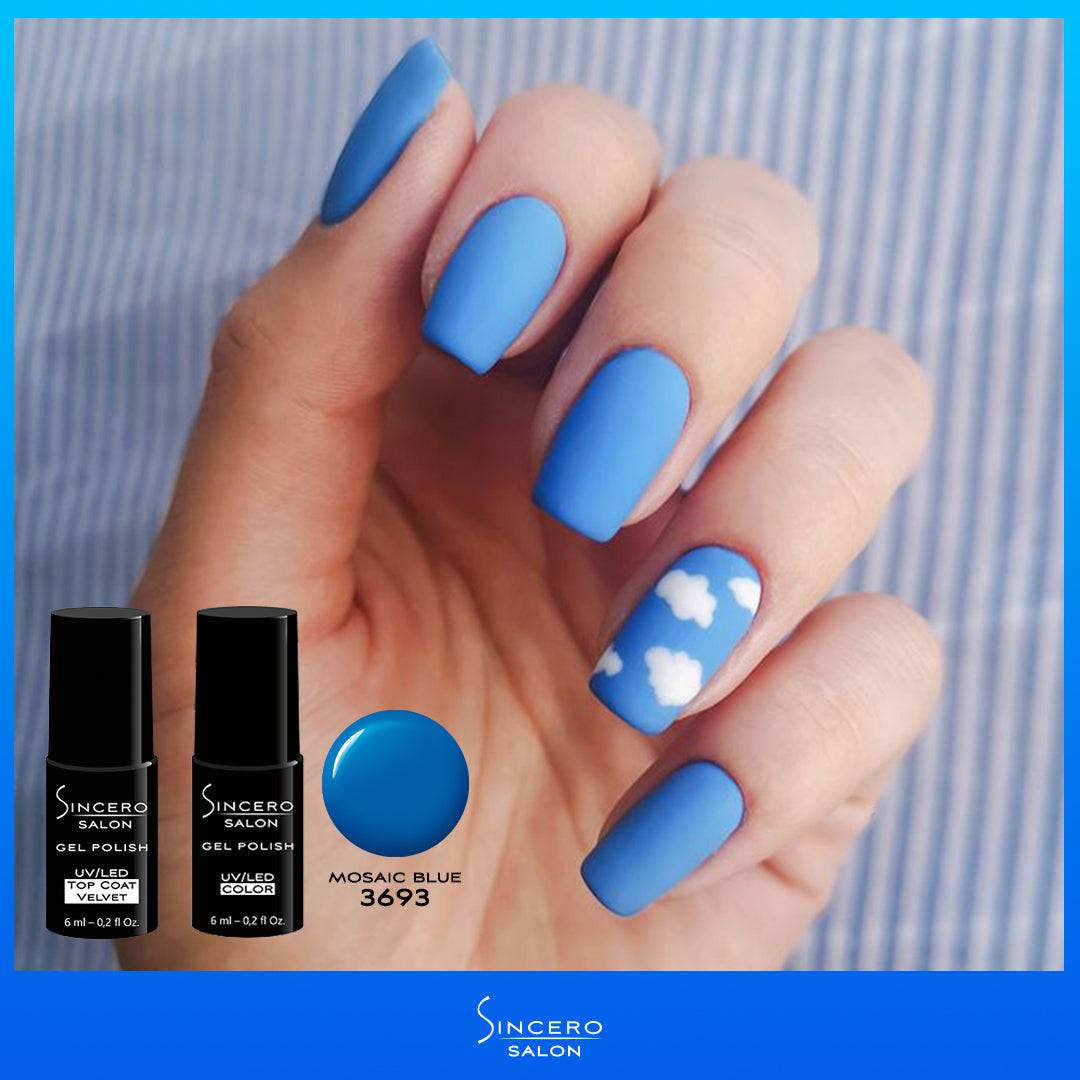 Lakier hybrydowy „Sincero Salon”, 6ml, Mosaic Blue , 3693