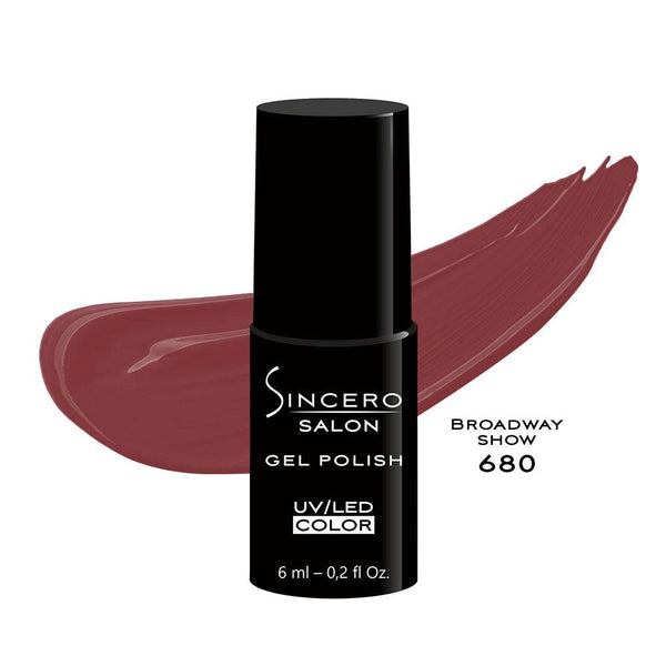 Lakier hybrydowy "Sincero Salon", 6ml, Broadway show, 680