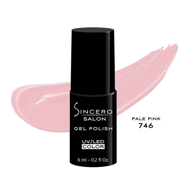 Lakier hybrydowy "Sincero Salon", 6ml, Pale pink, 746