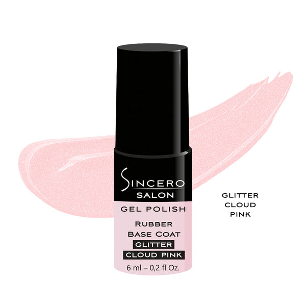 Baza kauczukowa "Sincero Salon", Glitter Cloud Pink, 6ml